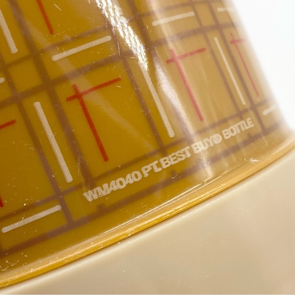 Vintage 1970s Aladdin Plaid Thermos Pint Size - Picture 7 of 13